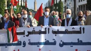 خبرنگاران مراکشی خواستار بسته شدن دفتر شبکه صهیونیستی شدند